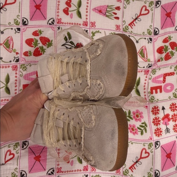 Alohas TB.490 Cream Lace Detail Sneakers – Women’s Size 38 - Picture 9 of 12